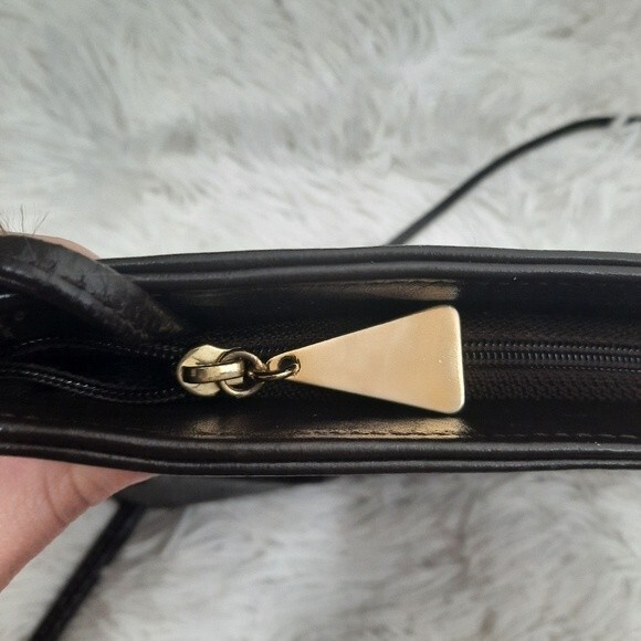 Vintage Valerie Handbags Chocolate Brown Leather Crossbody Bag 90s - Picture 5 of 6